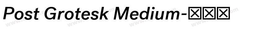 Post Grotesk Medium字体转换